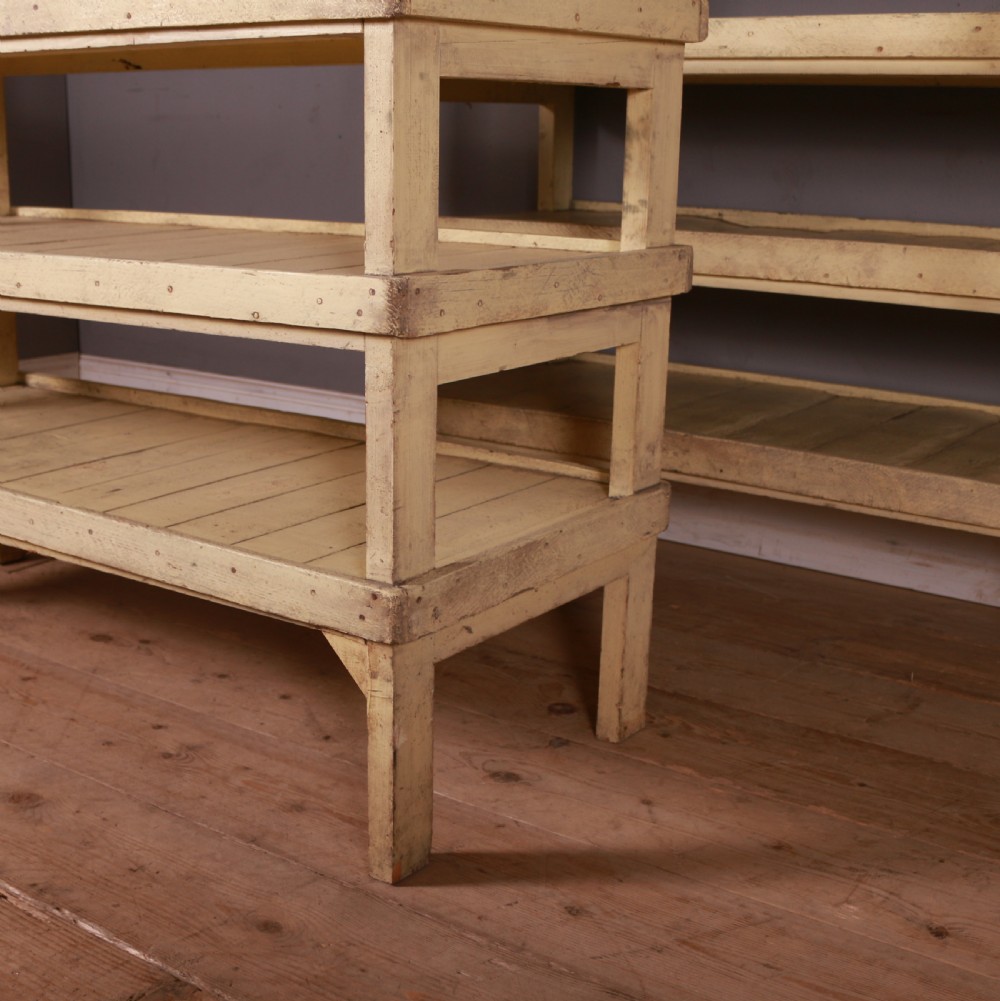 Pair of Original Painted Belgian Racks View II