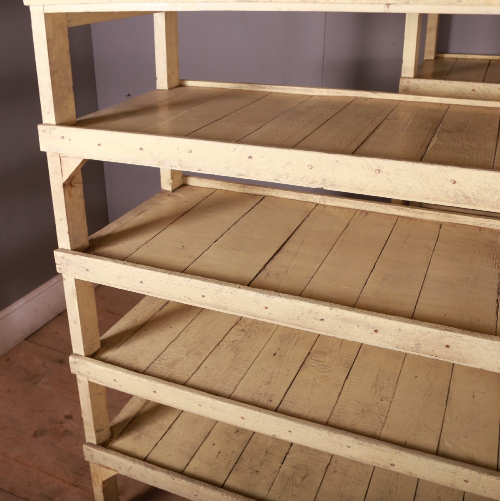 Pair of Original Painted Belgian Racks View V