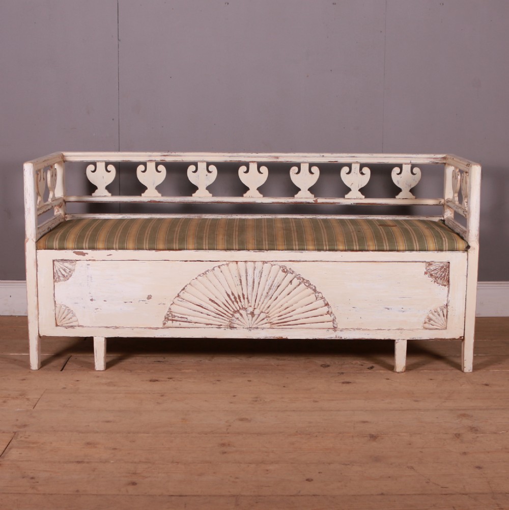 Swedish Original Painted Settle