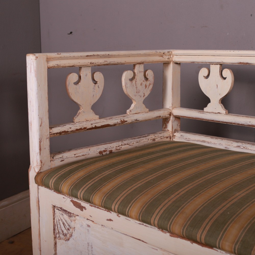 Swedish Original Painted Settle View III