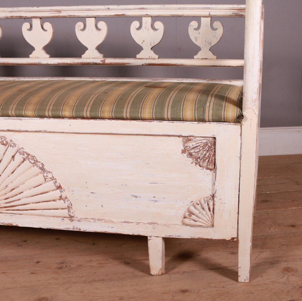 Swedish Original Painted Settle View IV