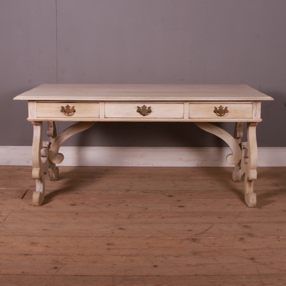 Bleached Oak Italian Console Table View III