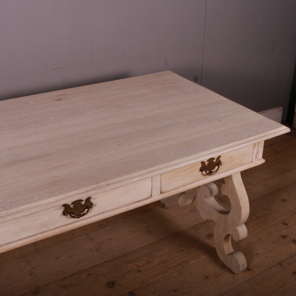 Bleached Oak Italian Console Table View VI