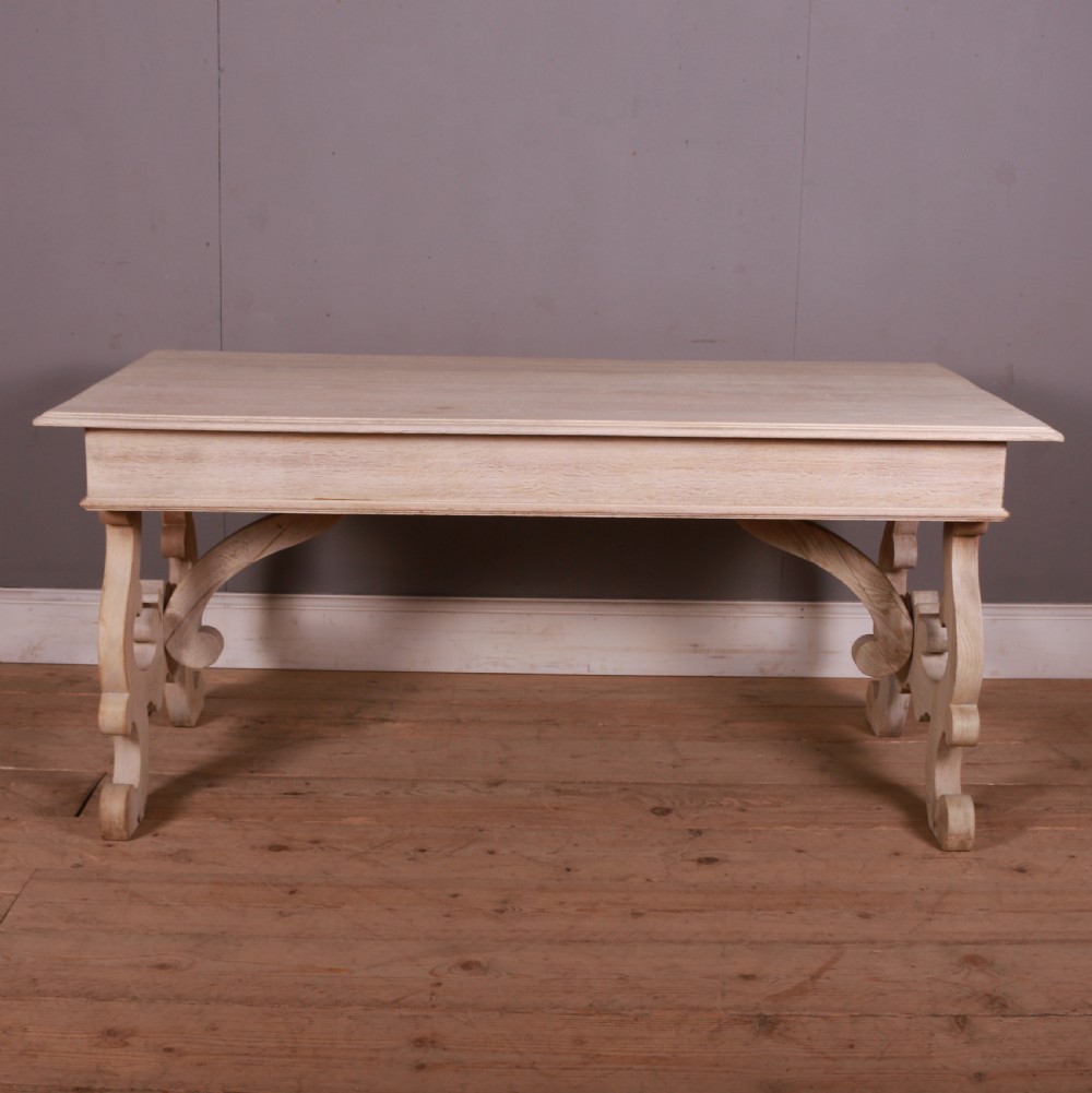Bleached Oak Italian Console Table View VII