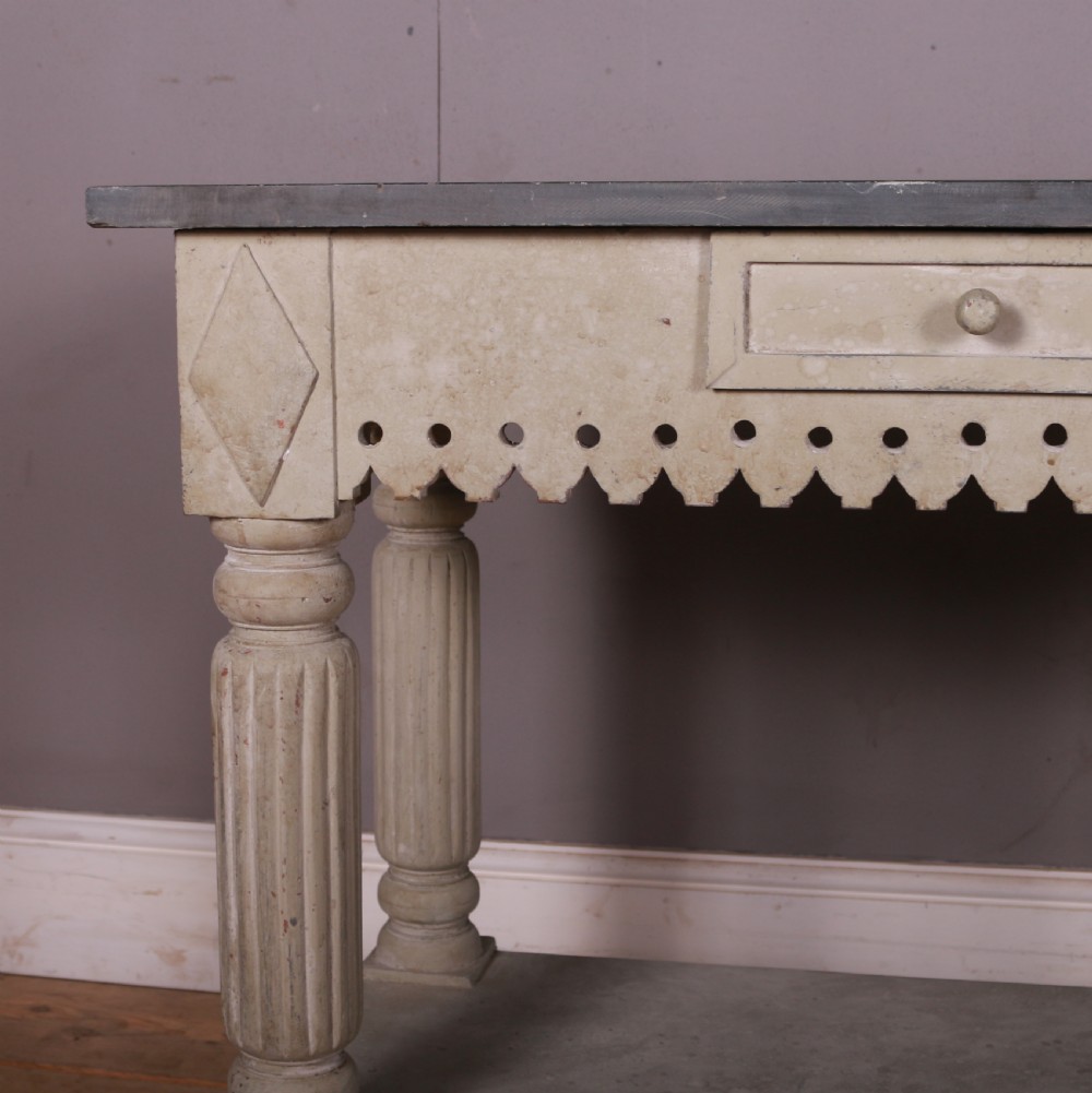 French Slate Top Lamp Table View III