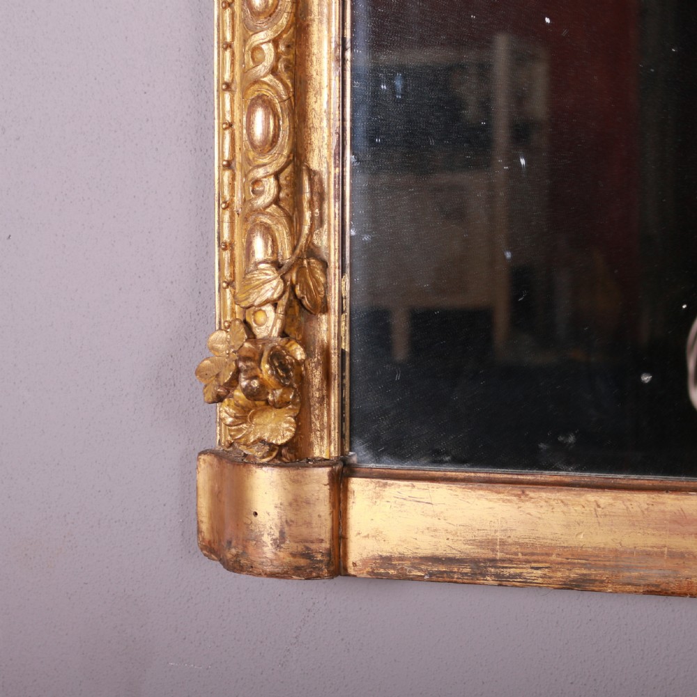 Spanish Carved Overmantle Mirror View II