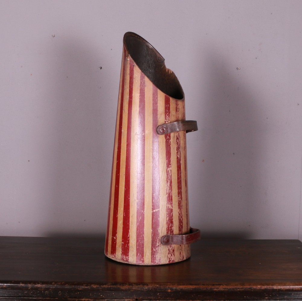 English Painted Coal Scuttle