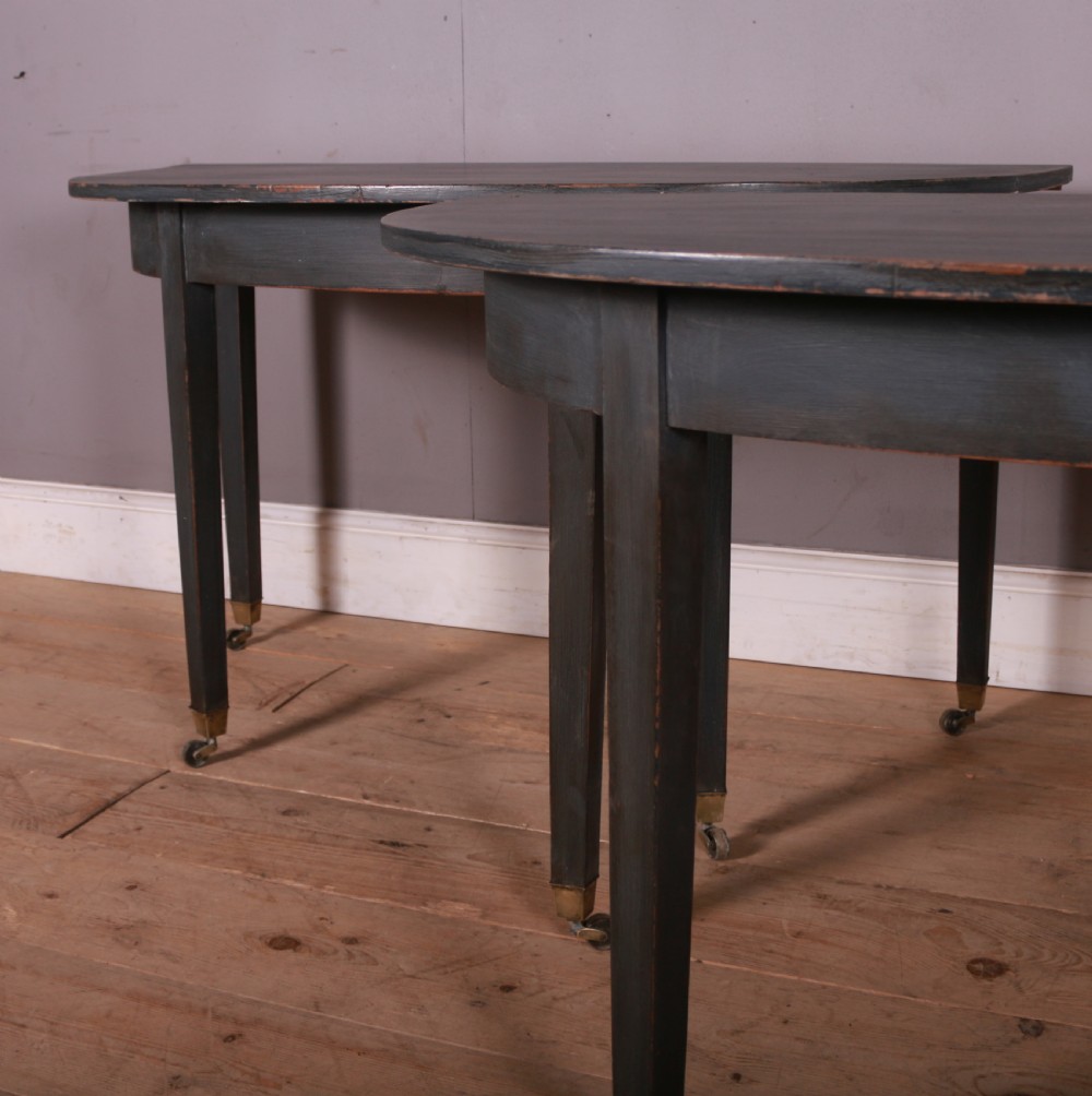 Pair of Demi-Lune Console Tables View II