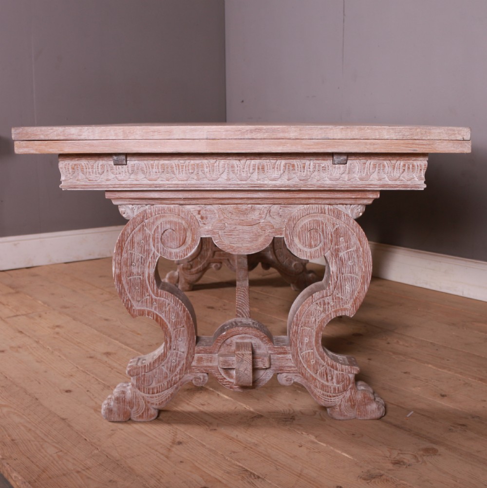 Italian Bleached Oak Dining Table View II