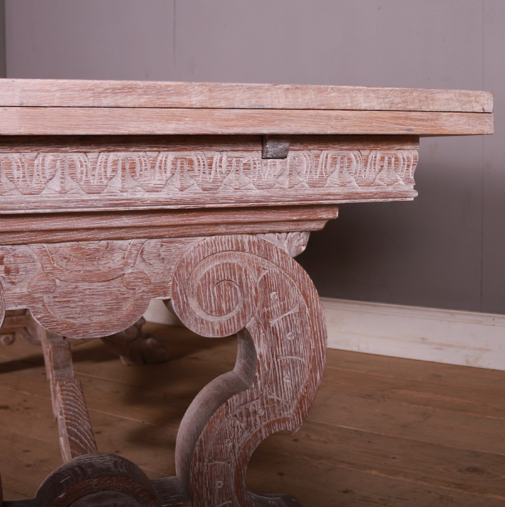 Italian Bleached Oak Dining Table View III