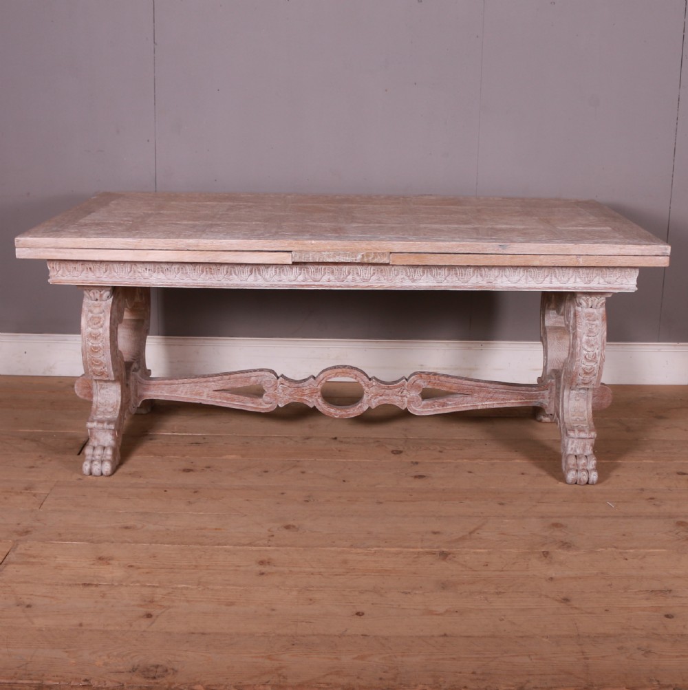 Italian Bleached Oak Dining Table View V