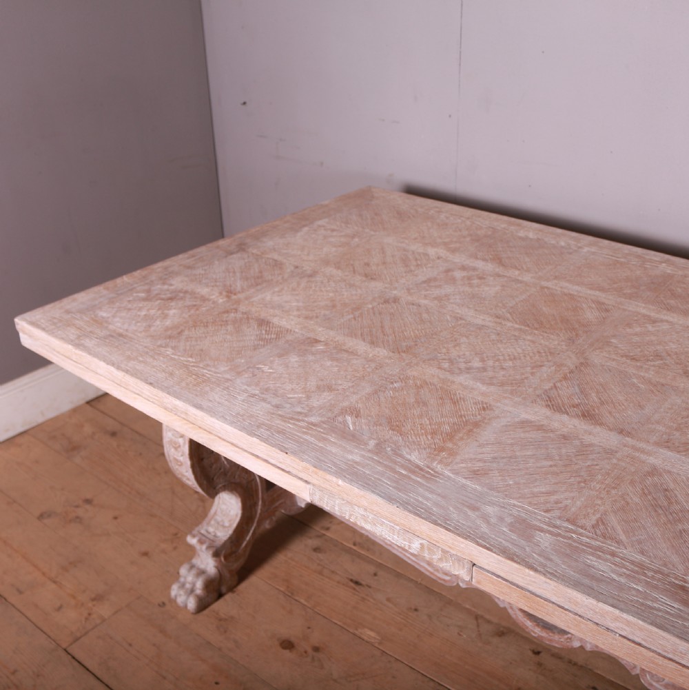 Italian Bleached Oak Dining Table View VIII