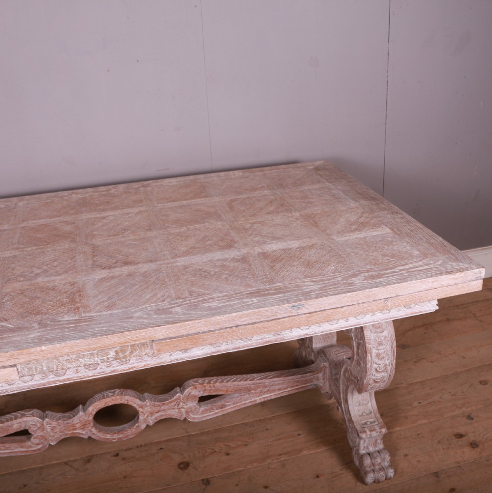 Italian Bleached Oak Dining Table View IX