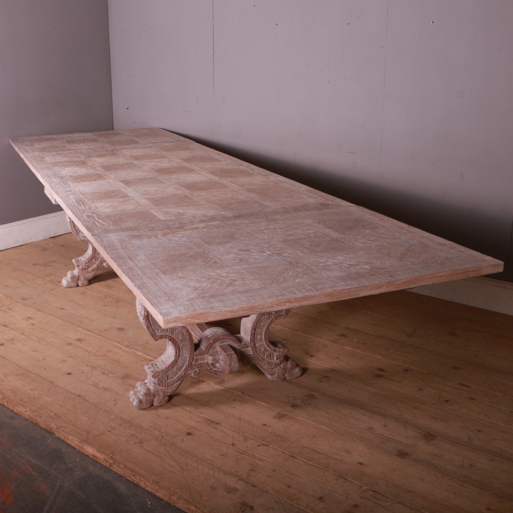 Italian Bleached Oak Dining Table View X