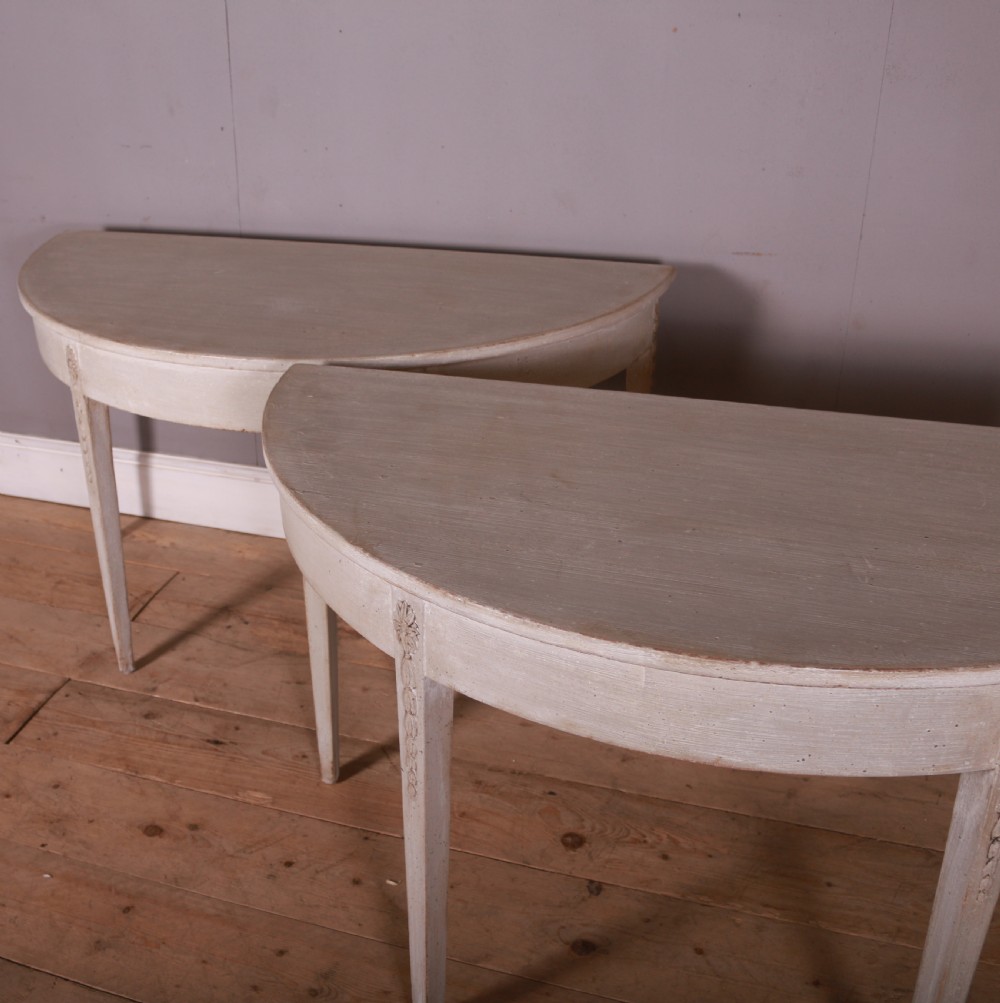 Pair of Swedish Console Tables View IV