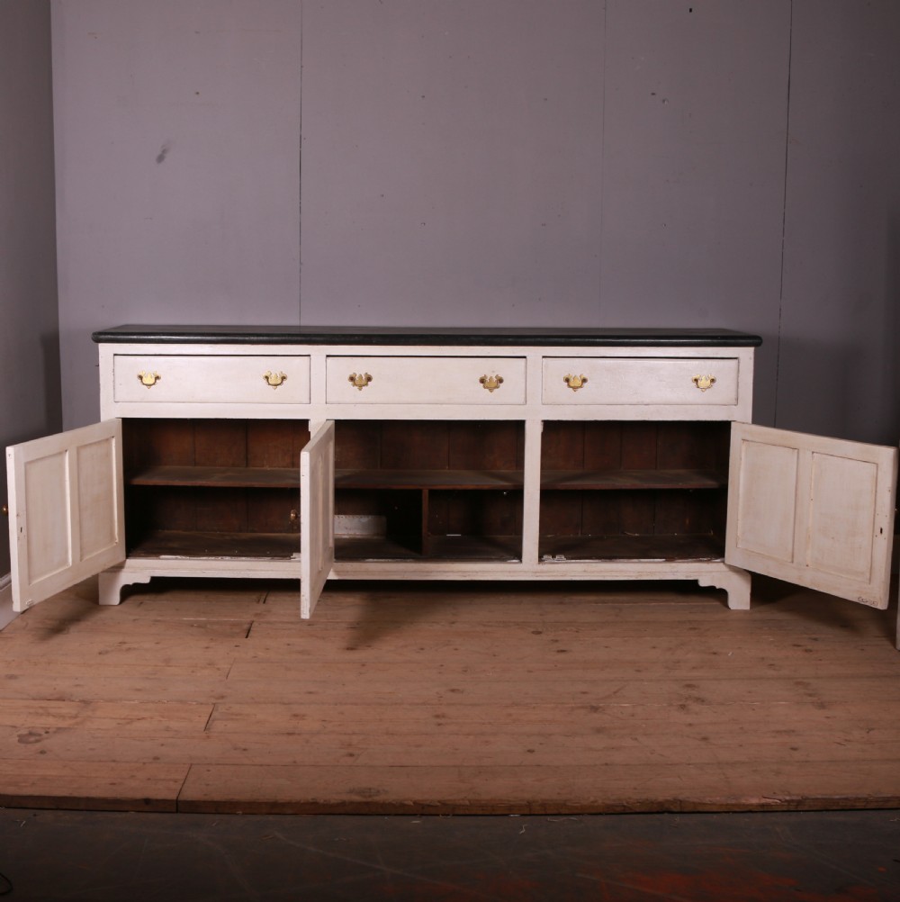 English Painted Dresser Base View VIII
