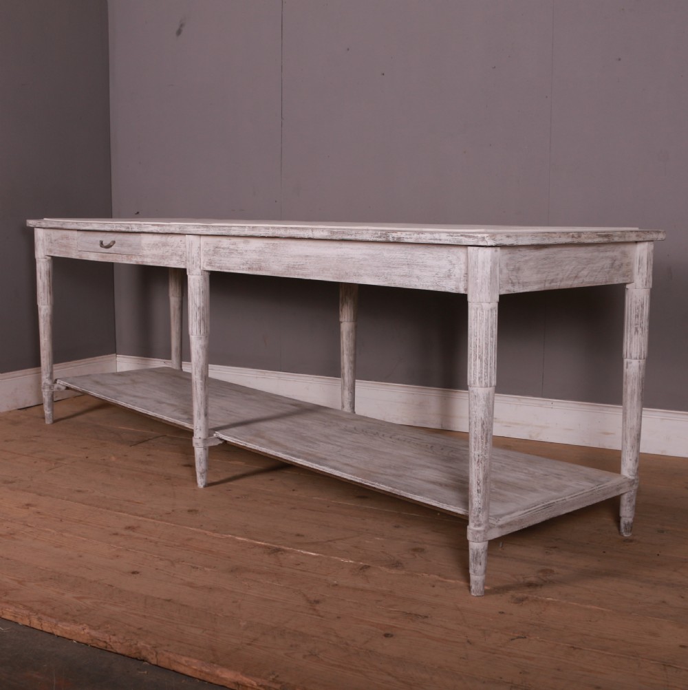 French Painted Drapers Table