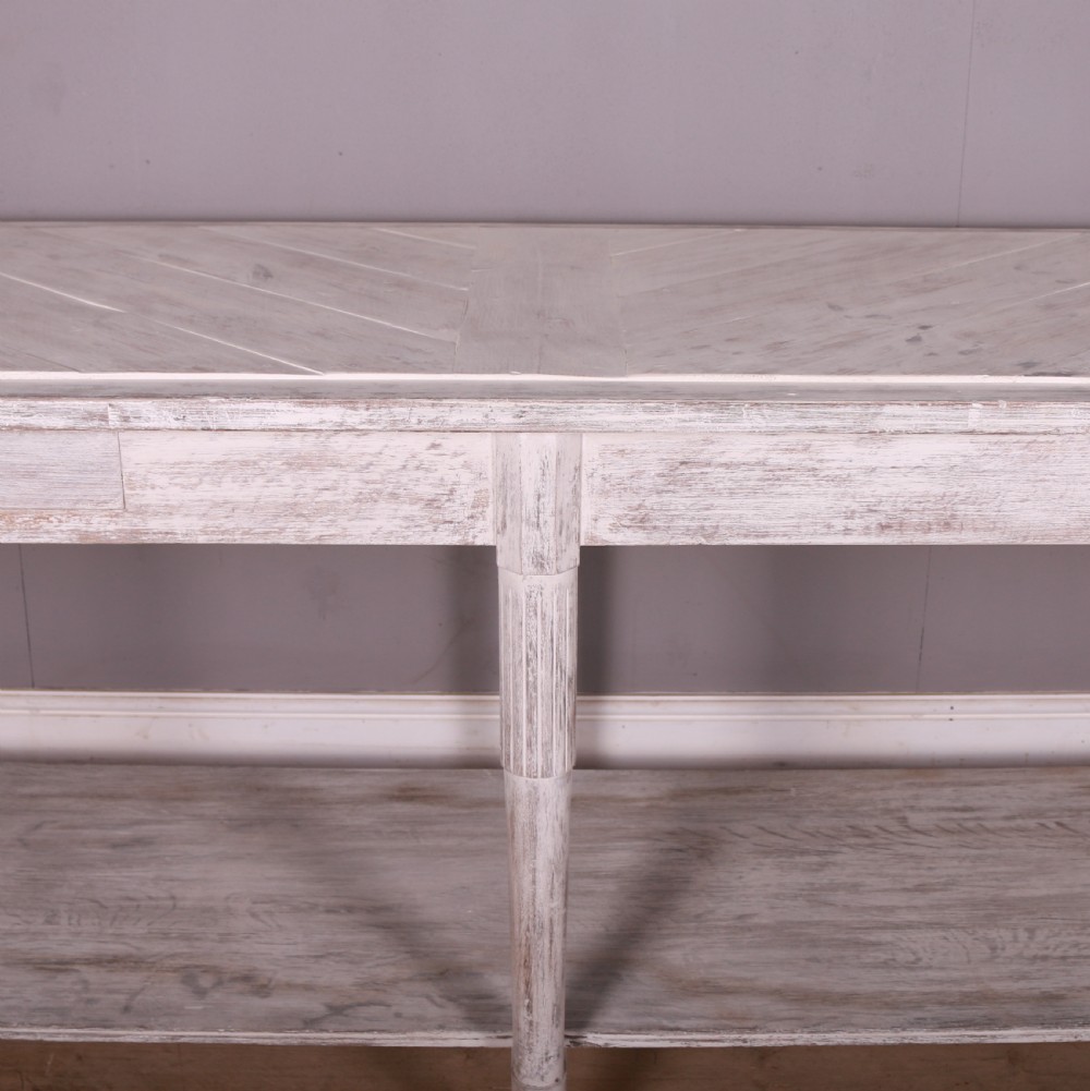 French Painted Drapers Table View V