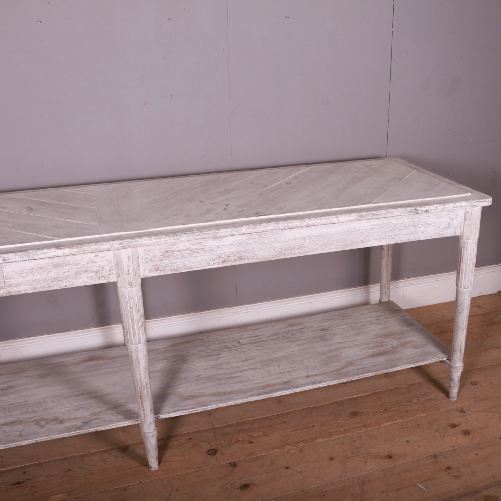 French Painted Drapers Table View VI