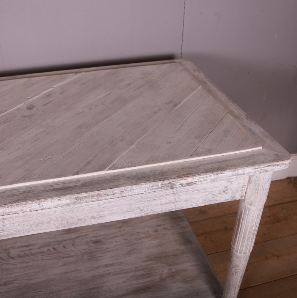 French Painted Drapers Table View VII
