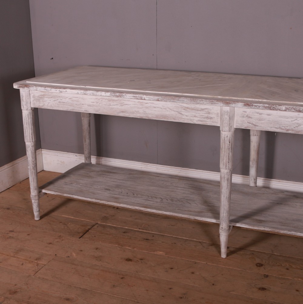 French Painted Drapers Table View VIII