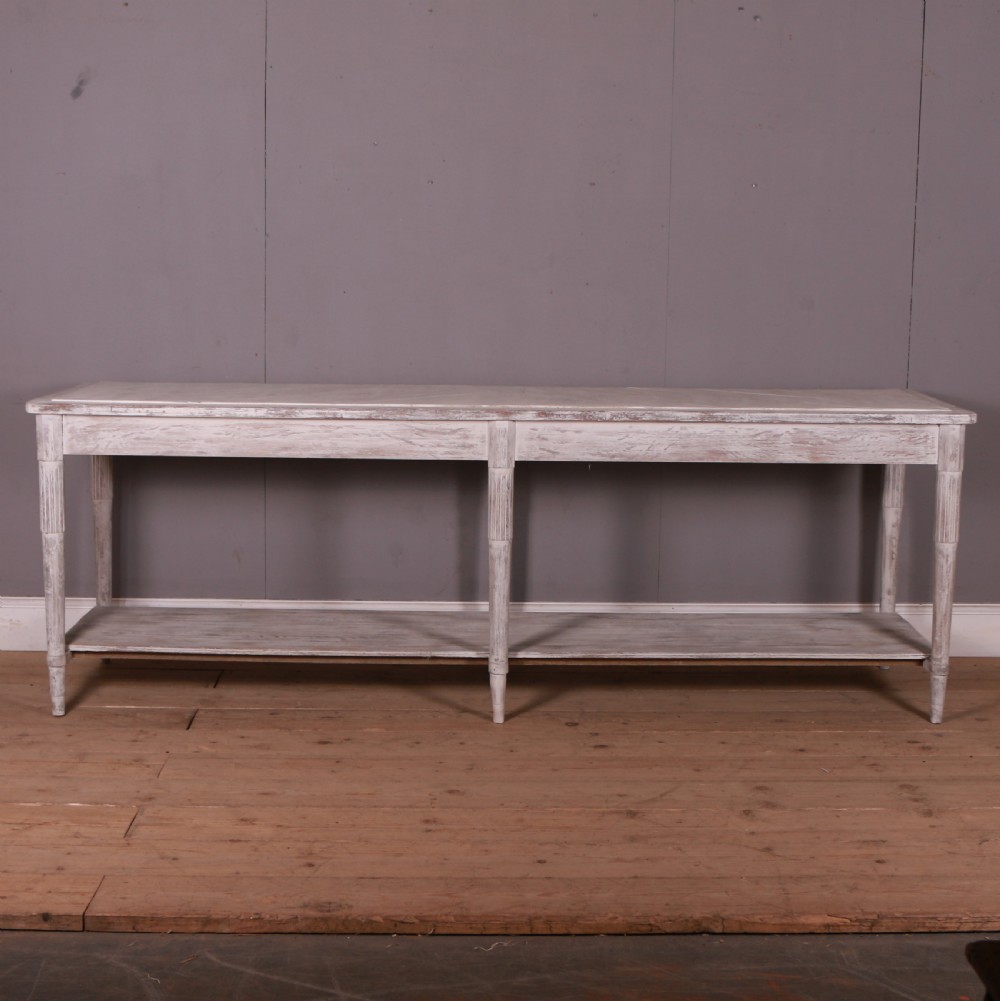 French Painted Drapers Table View IX