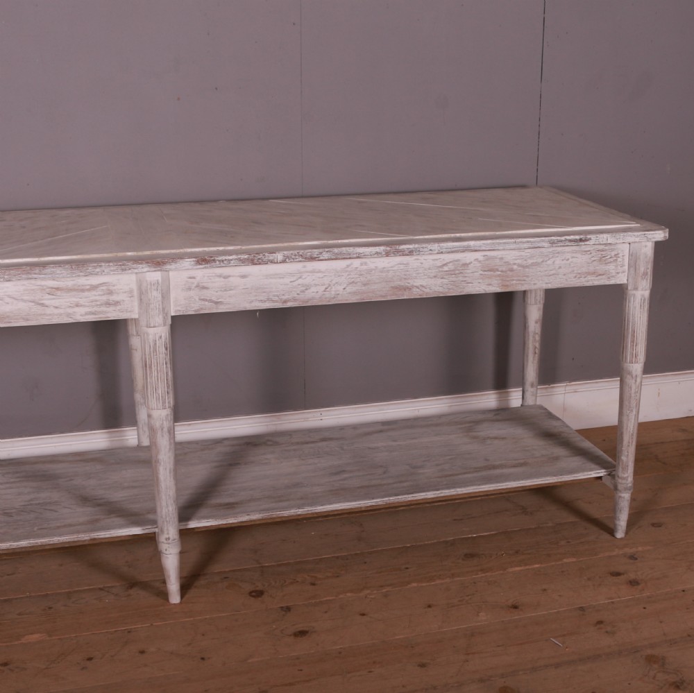 French Painted Drapers Table View X
