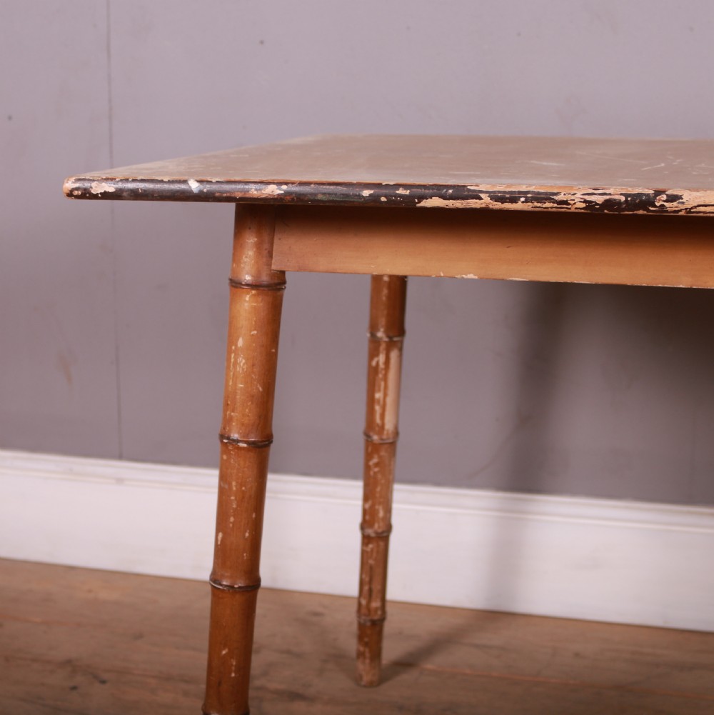 English Faux Bamboo Occasional Table View III