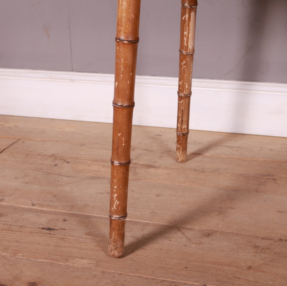 English Faux Bamboo Occasional Table View IV