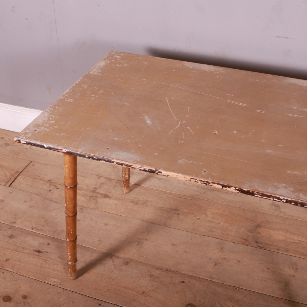 English Faux Bamboo Occasional Table View V