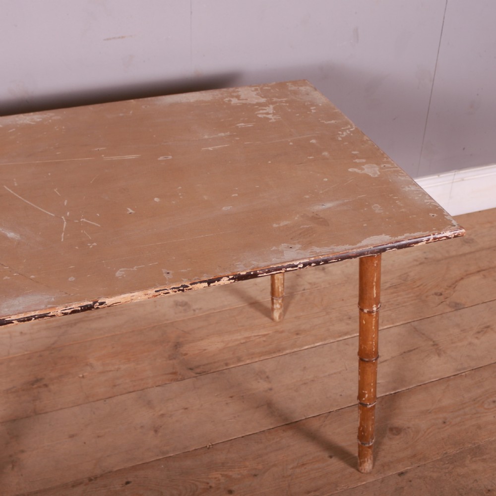 English Faux Bamboo Occasional Table View VI