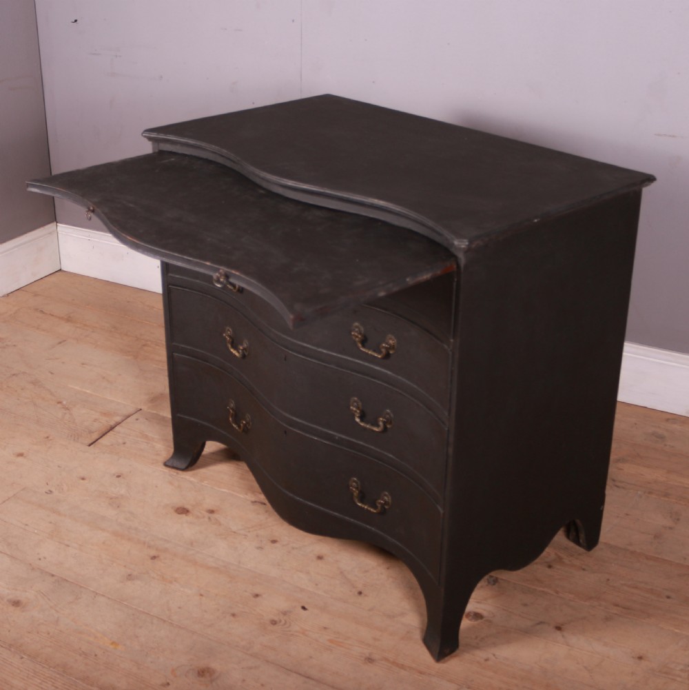 English Painted Serpentine Commode View VII