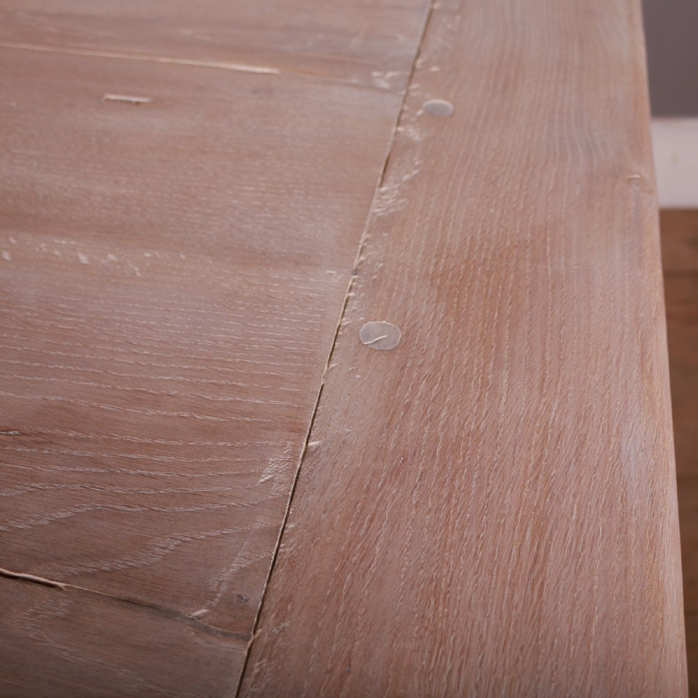 French Bleached Oak Trestle Table View VI