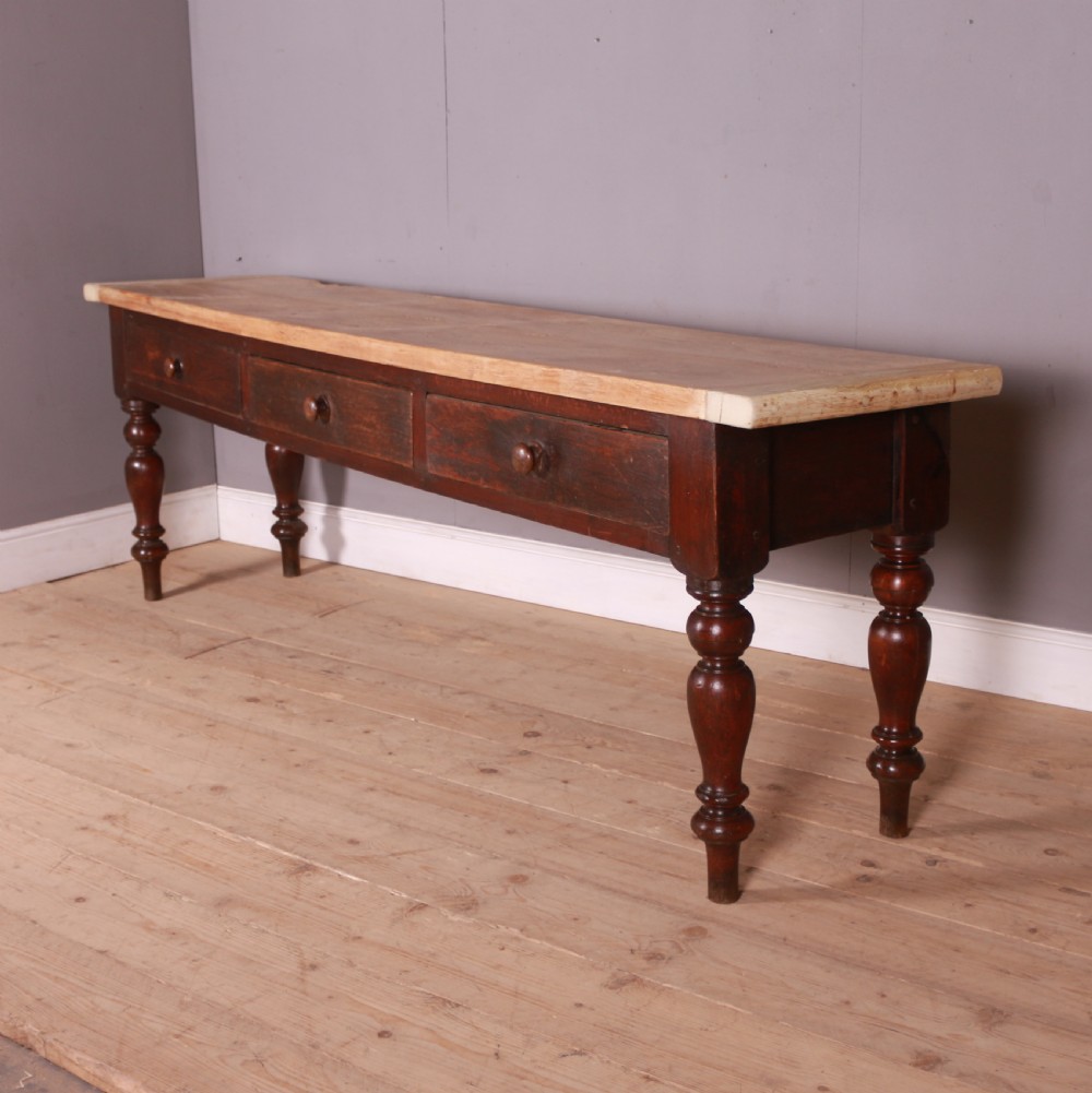 English Sycamore Topped Dairy Dresser