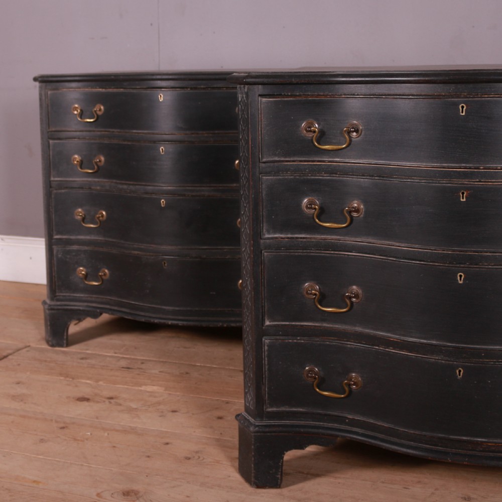 Pair of English Chest of Drawers View II