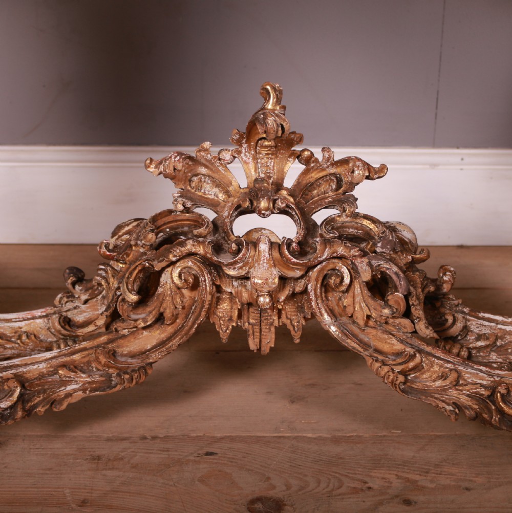 Italian Carved Giltwood Console Table View IV