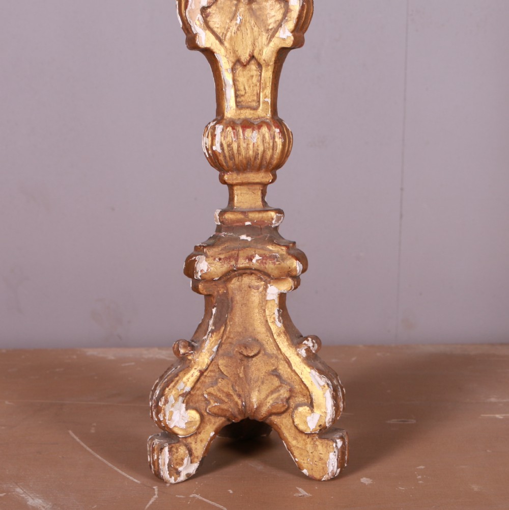 Italian Giltwood Candle Holder View IV