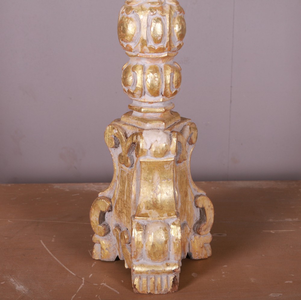 Italian Giltwood Candle Holder View II