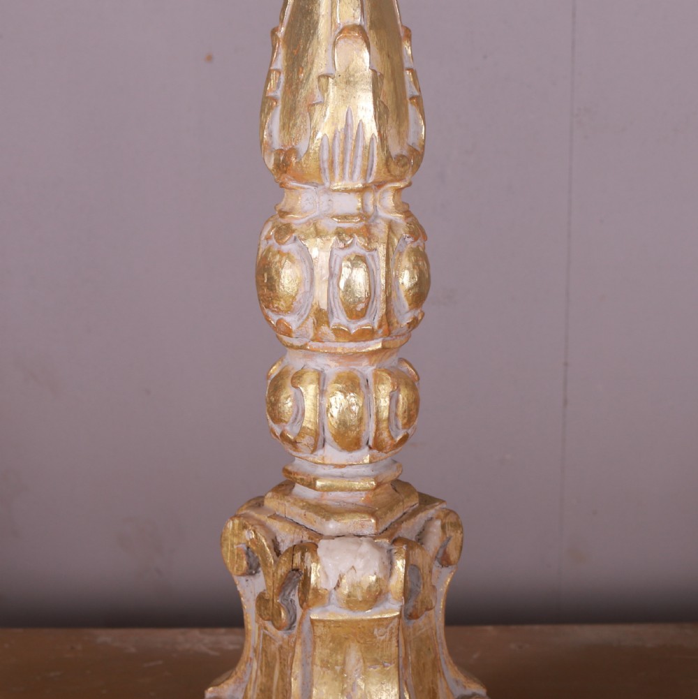 Italian Giltwood Candle Holder View III