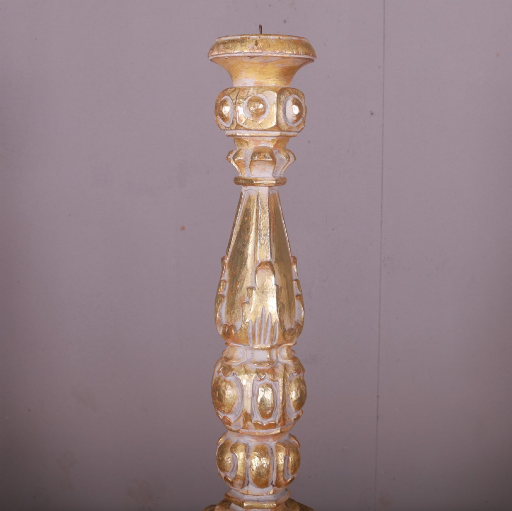 Italian Giltwood Candle Holder View IV