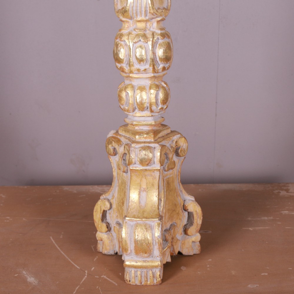Italian Giltwood Candle Holder View VII