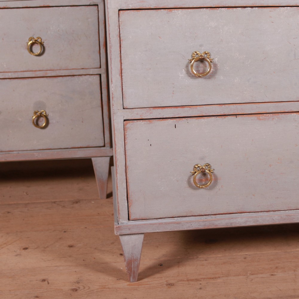 Near Pair of English Chest of Drawers View IV