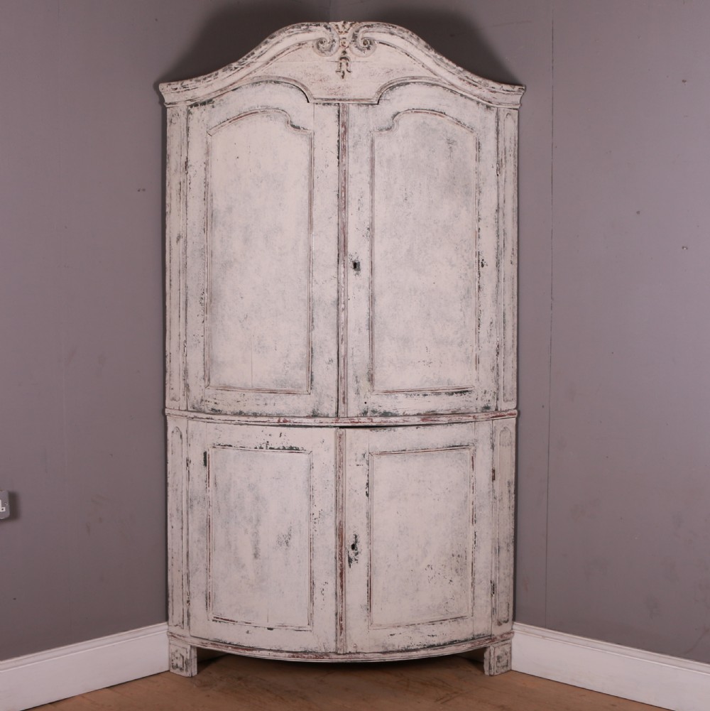 Dutch Bowfront Corner Cupboard