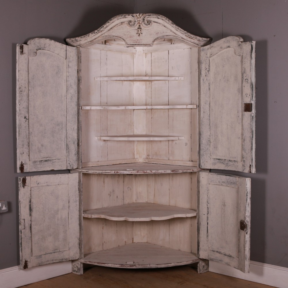 Dutch Bowfront Corner Cupboard View III