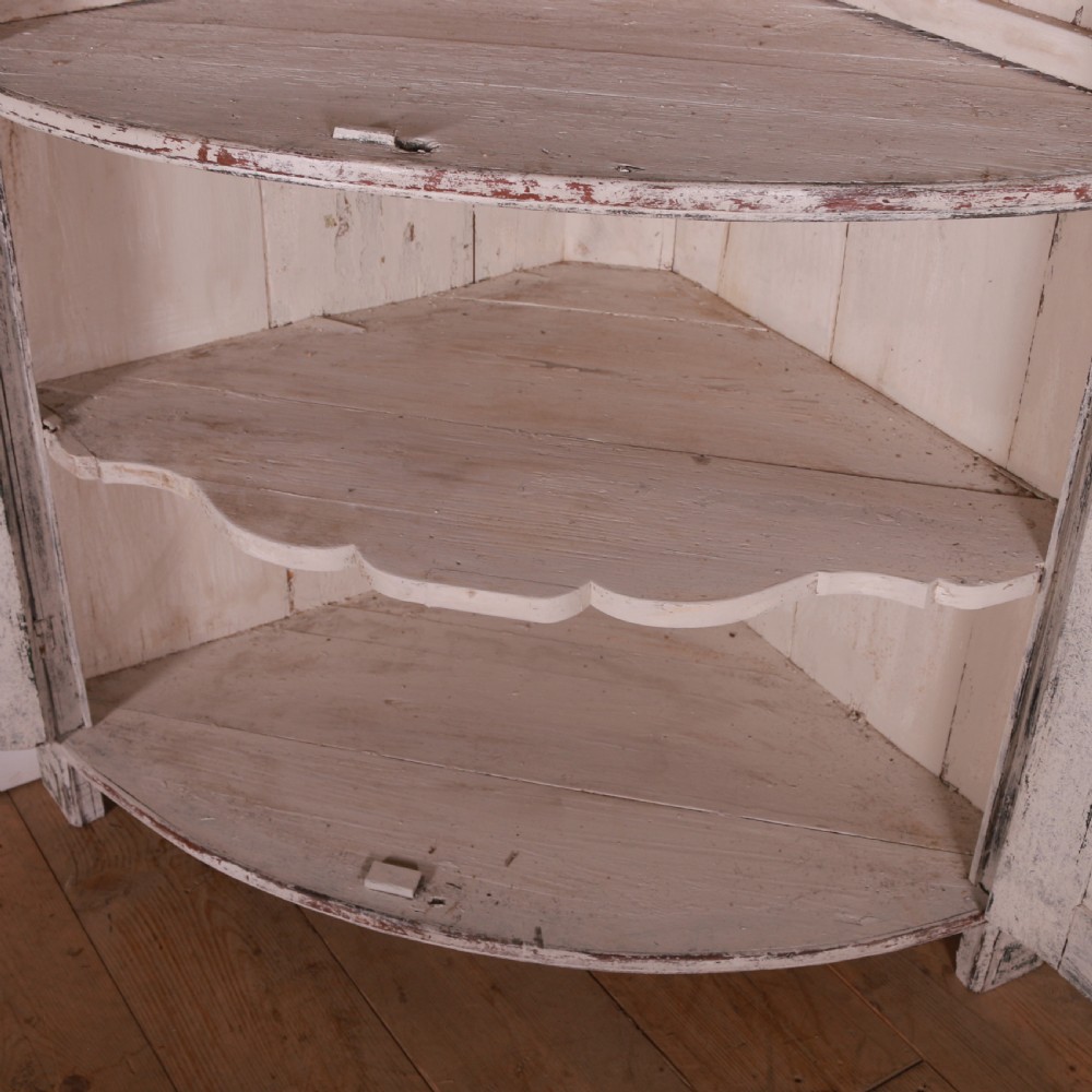 Dutch Bowfront Corner Cupboard View V