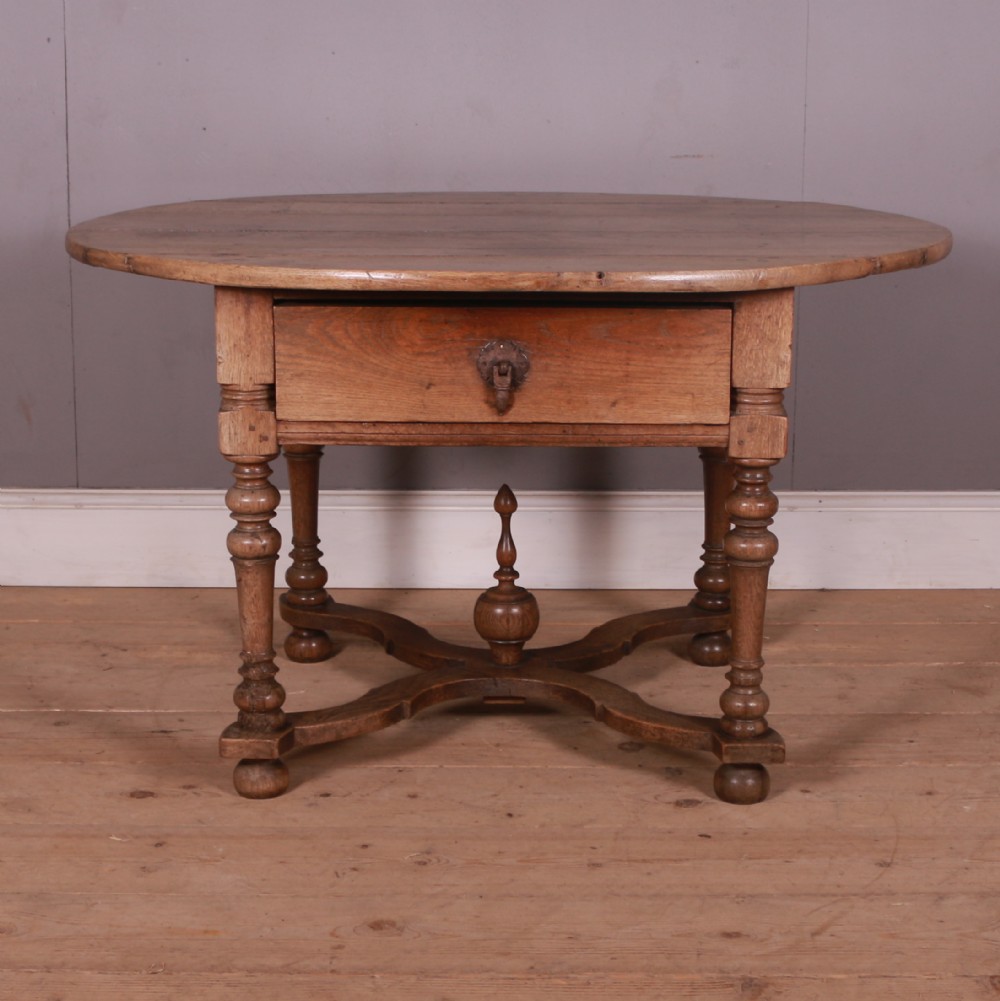 Dutch Oak Lamp Table