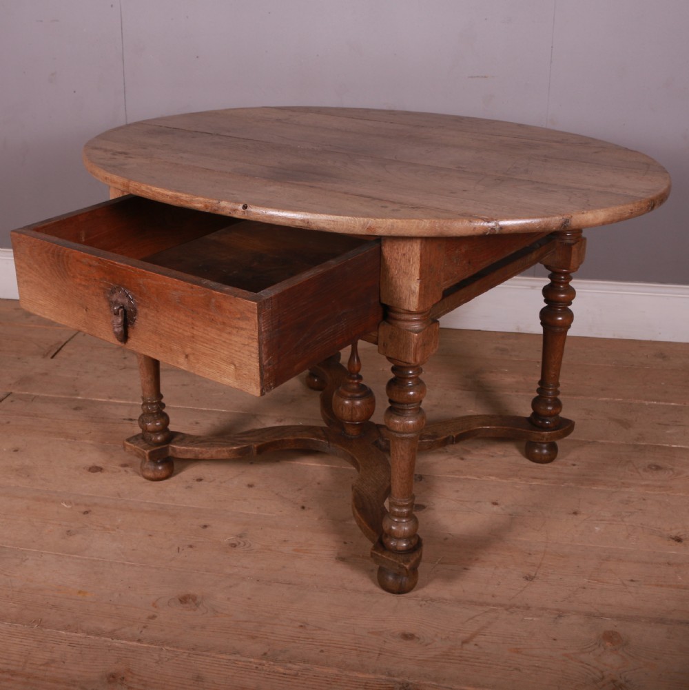 Dutch Oak Lamp Table View V