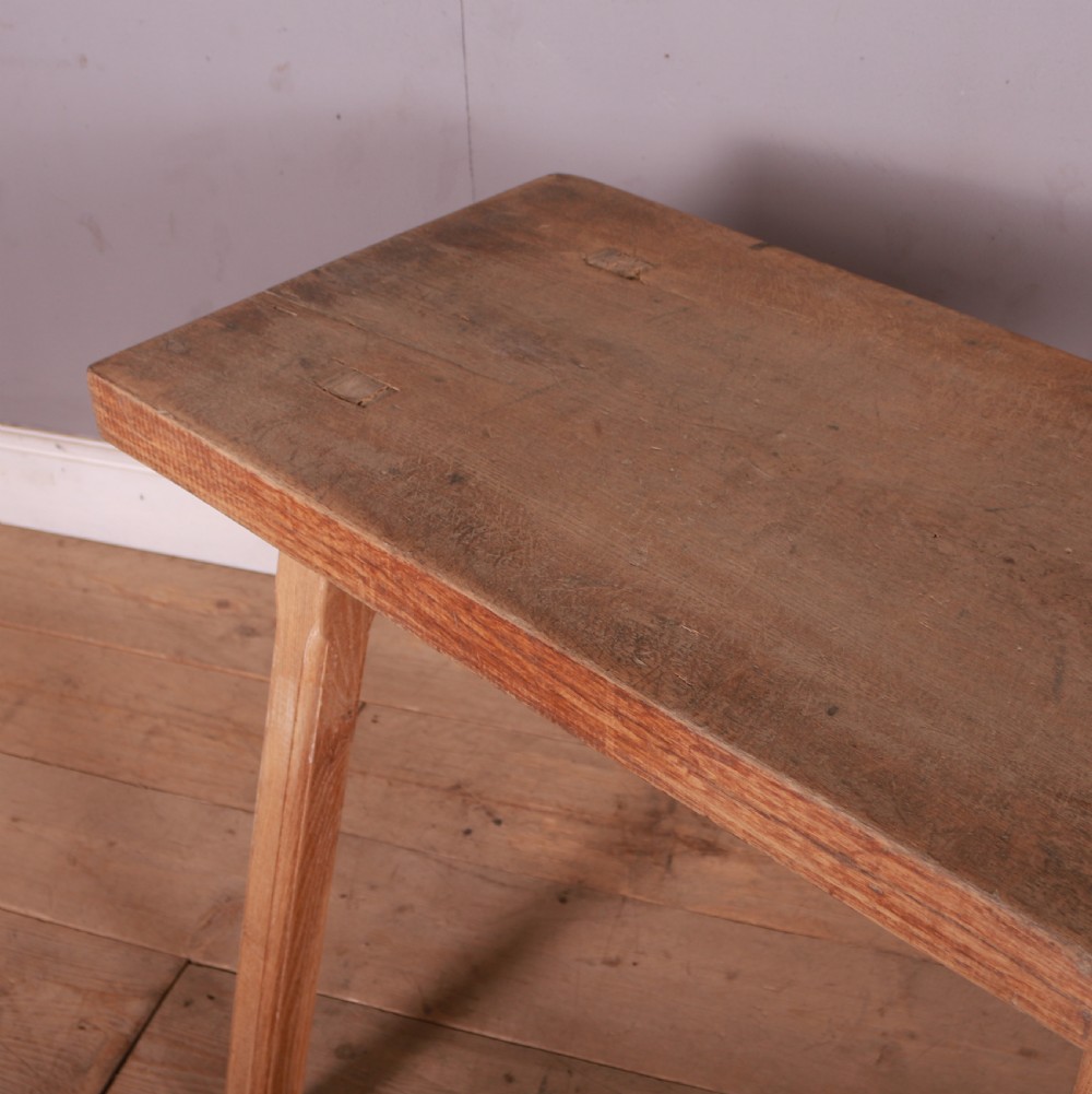 Oak Primitive Side Table View IV