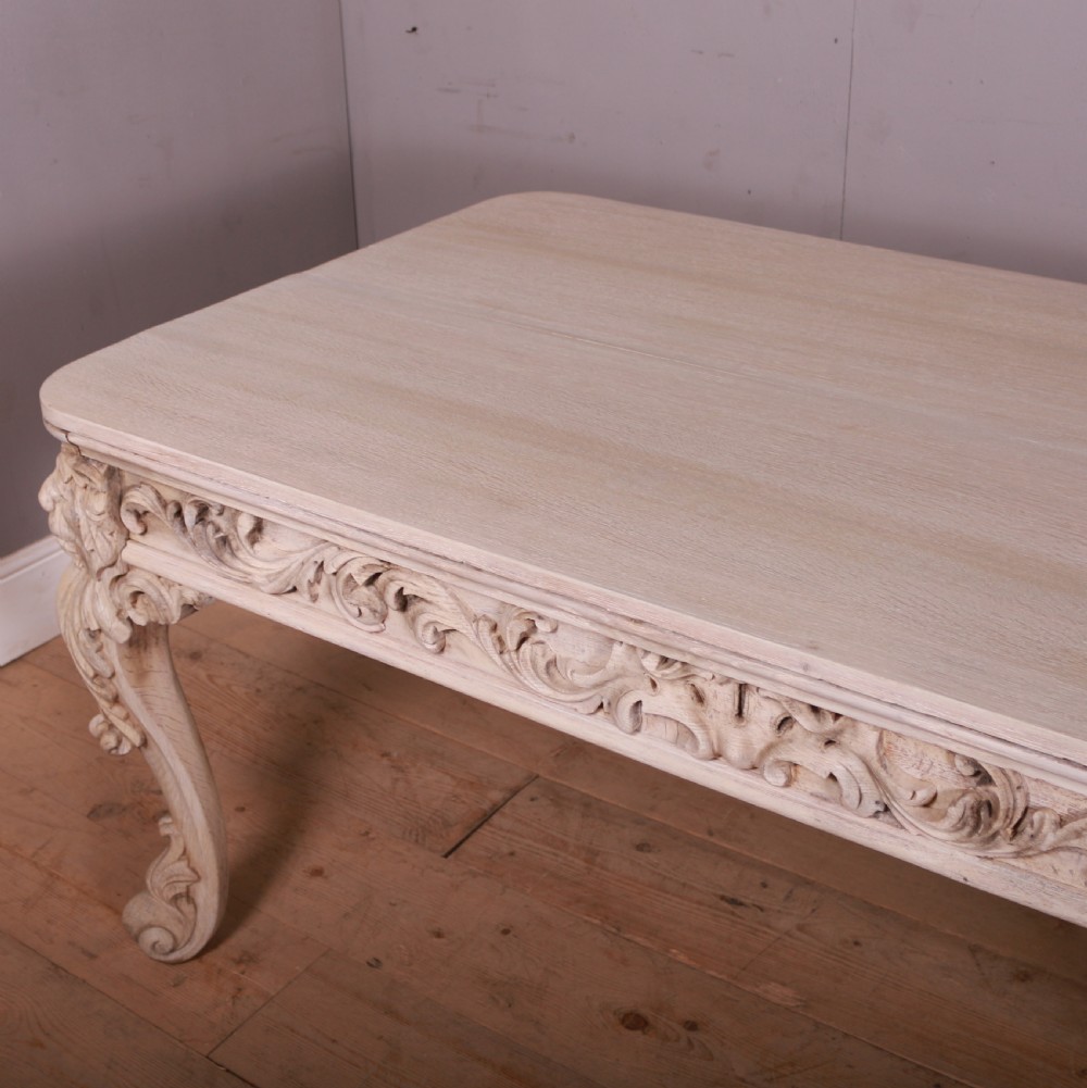 Carved and Bleached Oak Desk View VIII