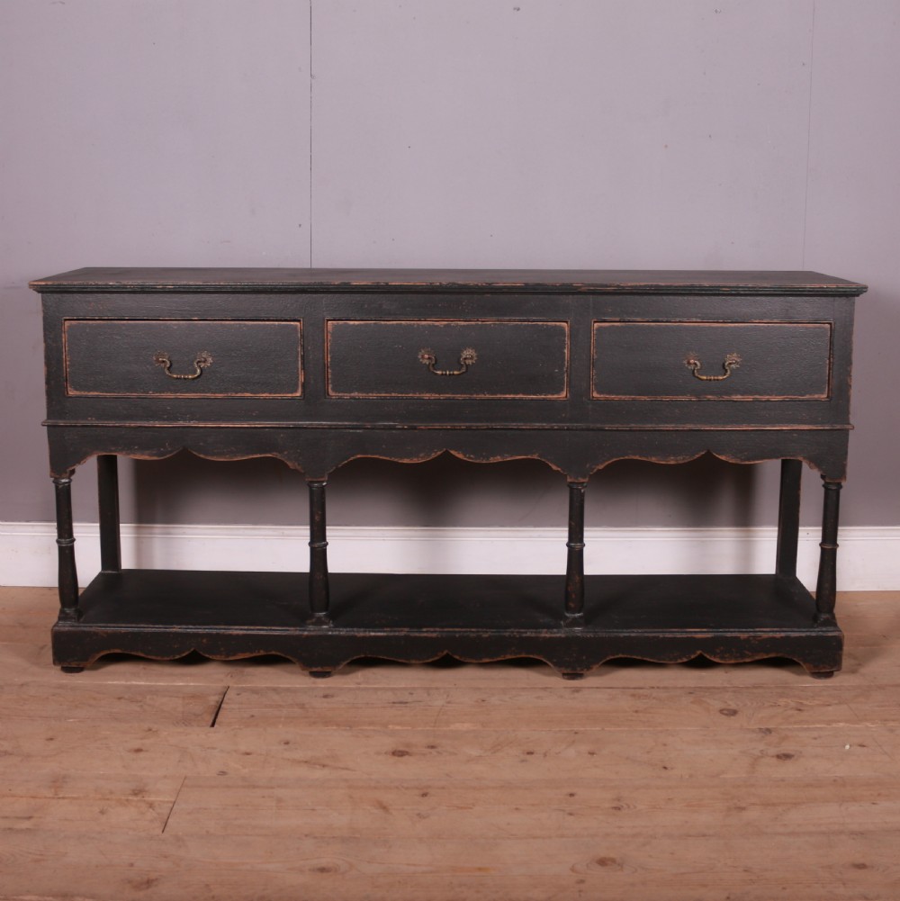 Pair of English Painted Dresser Bases  View III